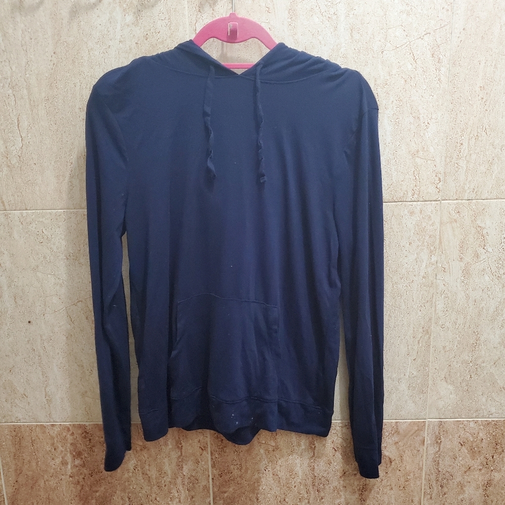 Hooded jersey pullover